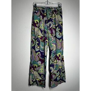Vera Bradley Paisley Floral Drawstring Elastic Waist Lounge Pant Sz S See Notes